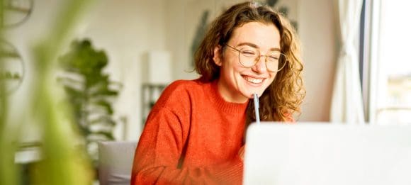 Girl smiling