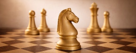 Pieces on chess board