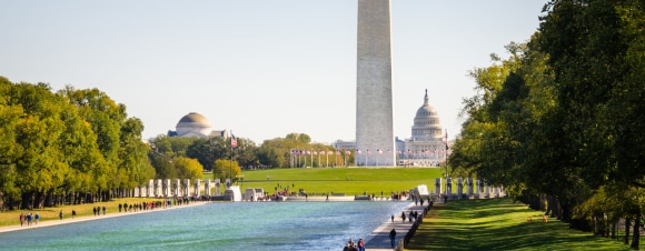 US Capitol Building in distance