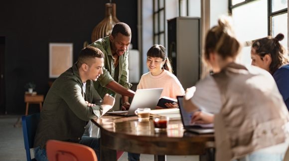 Our people-group of co-workers in office