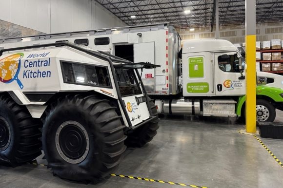 World Kitchen trucks in garage