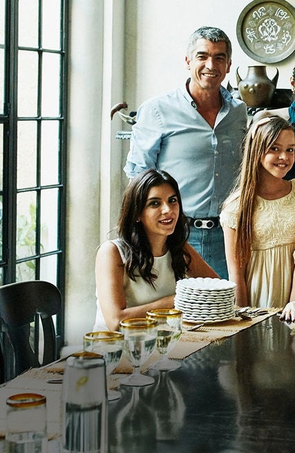 Multigenerational family celebration