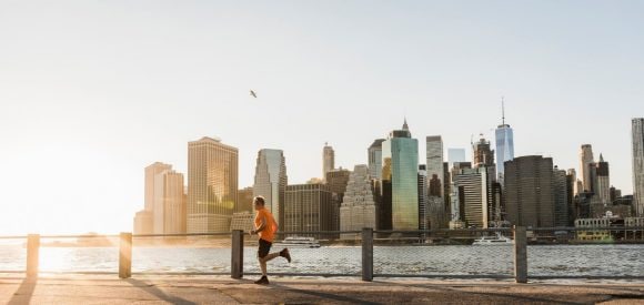 Man jogging in New York