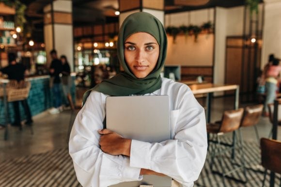 Potrait of young muslim woman