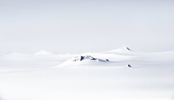 View during flight over Antarctica