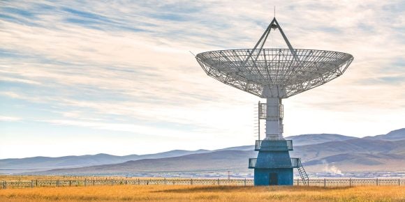 Woman on top of the hill