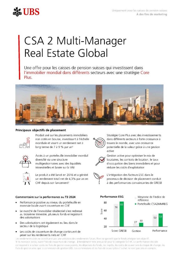 UBS AST 3 Global Real Estate