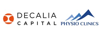 Physio Clinics SA und Decalia Capital SA logos