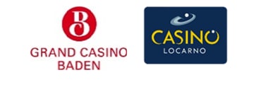 Grand Casino Baden und Casino Locarno logos