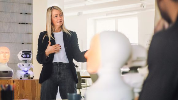 woman leading workshops