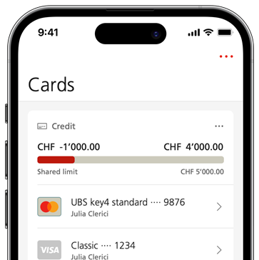 Mobile Banking Screenshot: Card Set