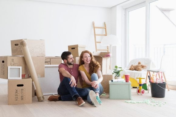 A couple moves into a newly purchased condominium