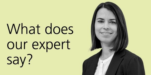 The article image shows real estate expert Katharina Hofer.