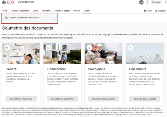 Dokumente einreichen