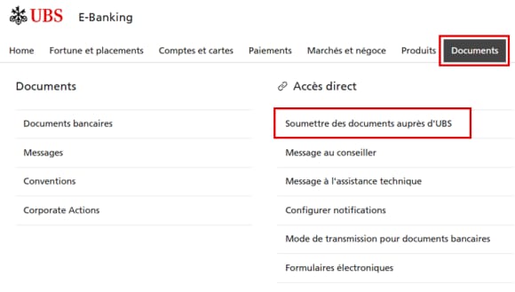 Dokumente einreichen