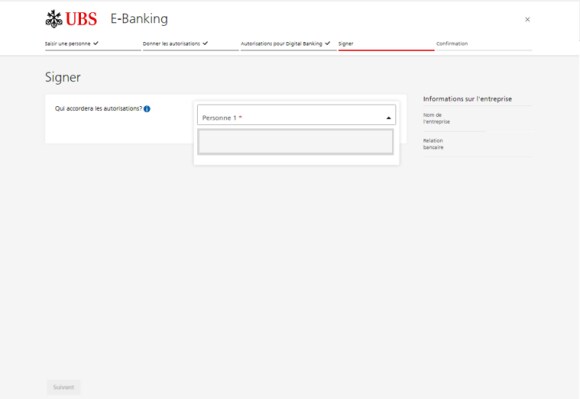 "Qui accordera les authorisations? Liste à choisir"