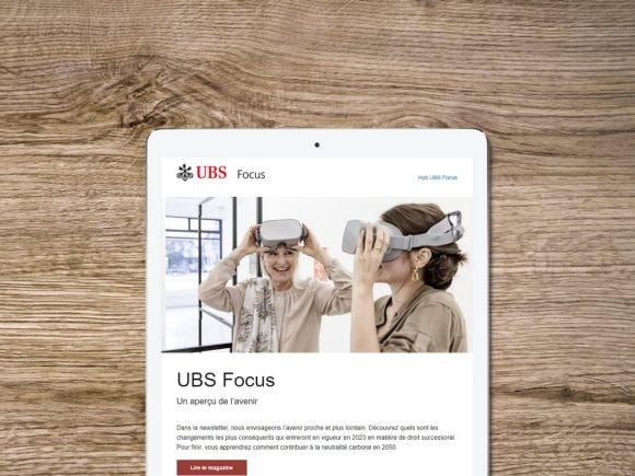 UBS Focus – apprenez-en plus sur la finance par e-mail