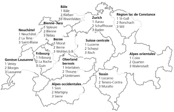 Die 3 attraktivsten Gemeindes in allen 16 Regionen