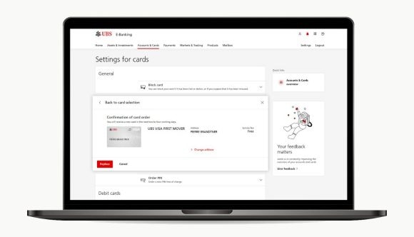 Schermata E-Banking: Seguite le istruzioni