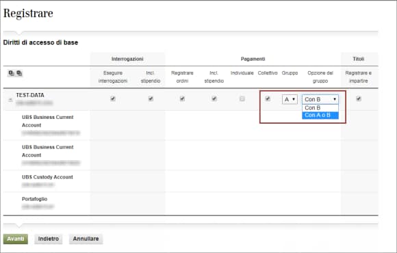 Assegnare diritti d'accesso