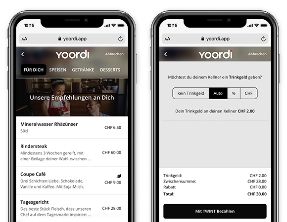 Einkassieren in Gastrobetrieben