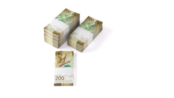 Switzerland's newly designed 200-franc note