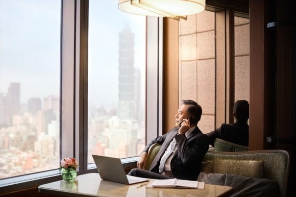 Man talking on phone