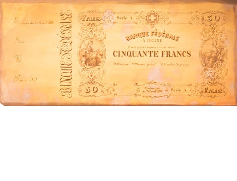 Eidgenössische Bank banknote