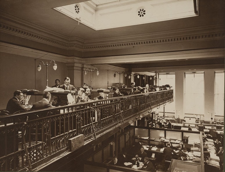 Gallery above the banking hall