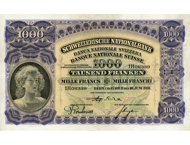 Die 1000-Franken-Note