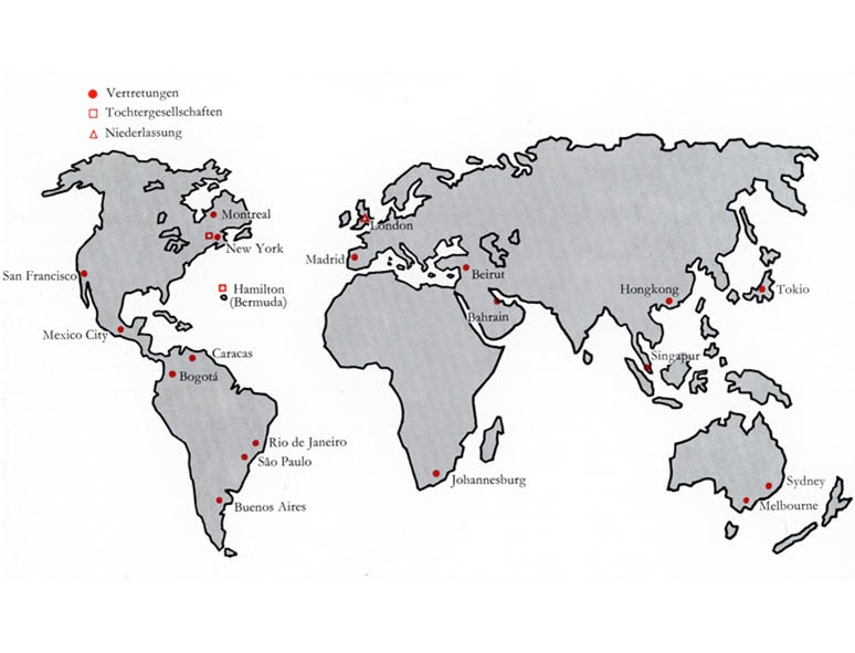 Representative offices, subsidiaries, branches, overseas organization of SBG