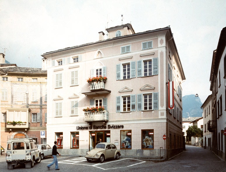 The Union Bank of Switzerland branch in Poschiavo