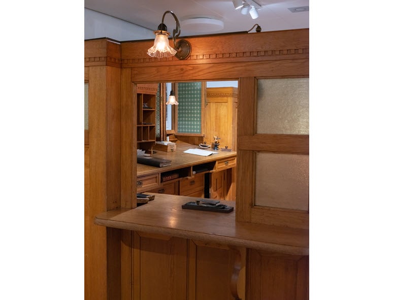 View of the old bank office of Pozzy Bank