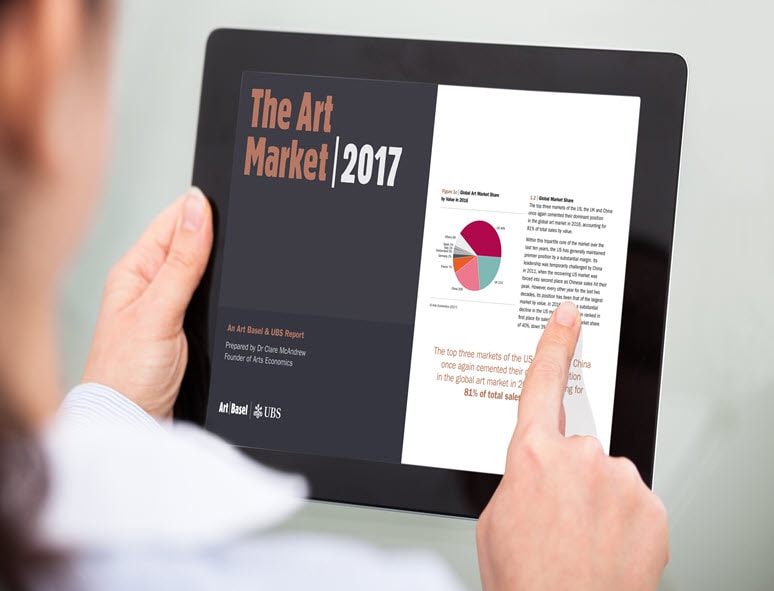 In 2017, Art Basel and UBS launched the globally successful Art Market Report