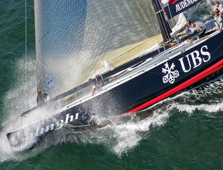 America's Cup, Alinghi boat as it raced to victory
