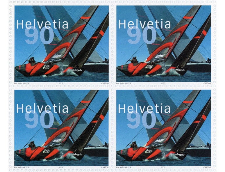 Postage stamp with Alinghi