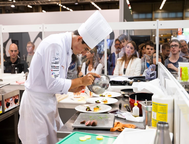 Chef at a competition