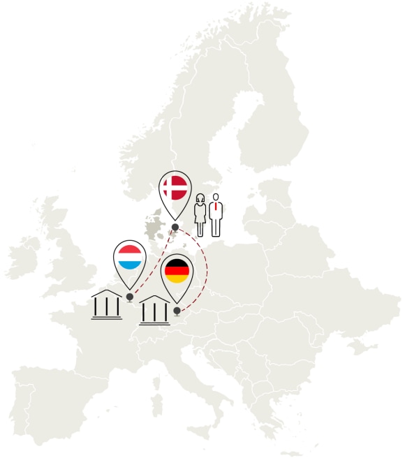Global investment connections map