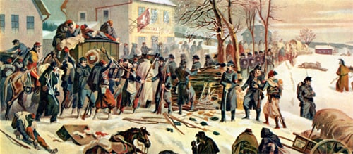 Französische Soldaten fliehen in die Schweiz