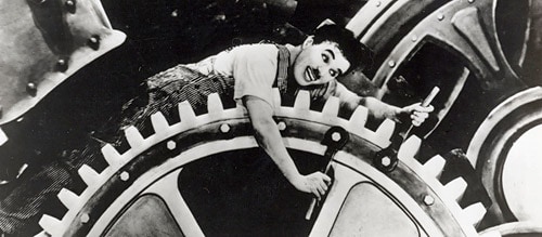 Charlie Chaplin in «Modern Times»
