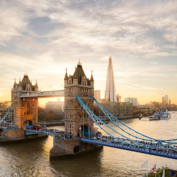 London skyline, Tower Bridge