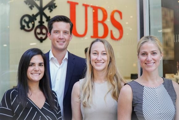 Portrait of recruiters Jaclyn, Asher, Ryan and Maggie (in order from left to right)