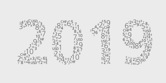 Number 2019 made of small digits