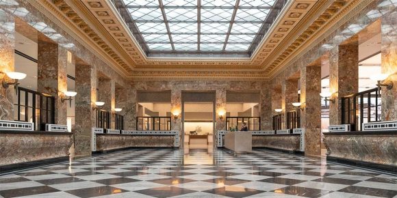 UBS headquarters, marble hall