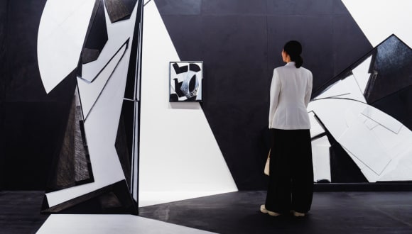 Abstract geometric shapes and shadows
