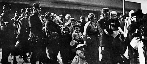 End of World War I, refugees