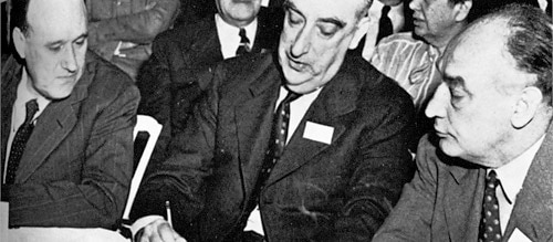 Discussions at Bretton Woods