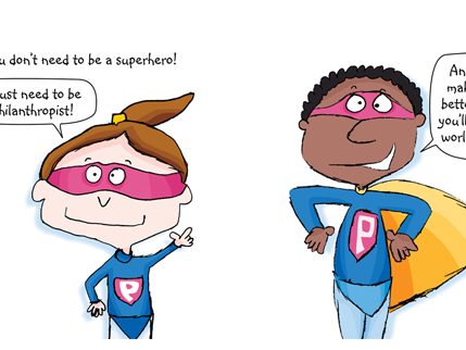 Cover of UBS Philanthropy’ Children’s book