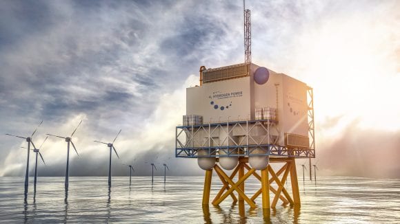 Offshore hydrogen gas facility