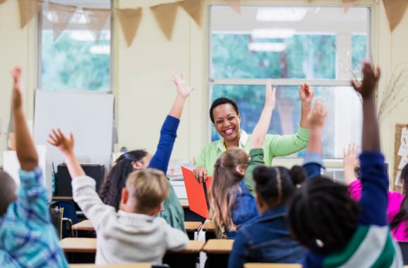 A classroom full of pupils